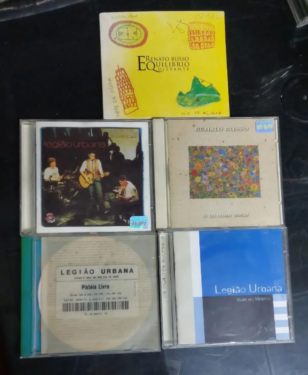 5 Cds Legião Urbana + Renato Russo