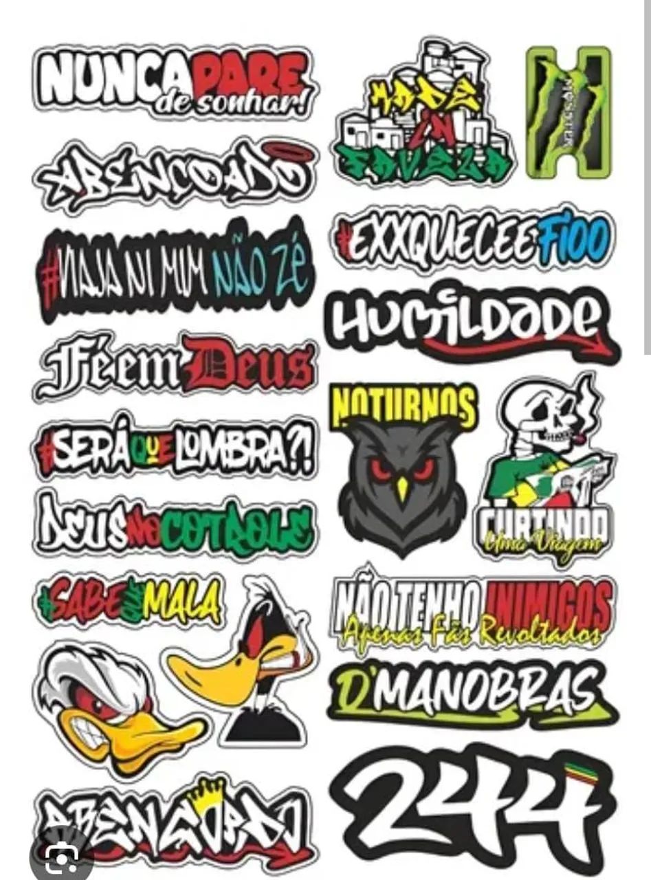 Adesivos personalizando 