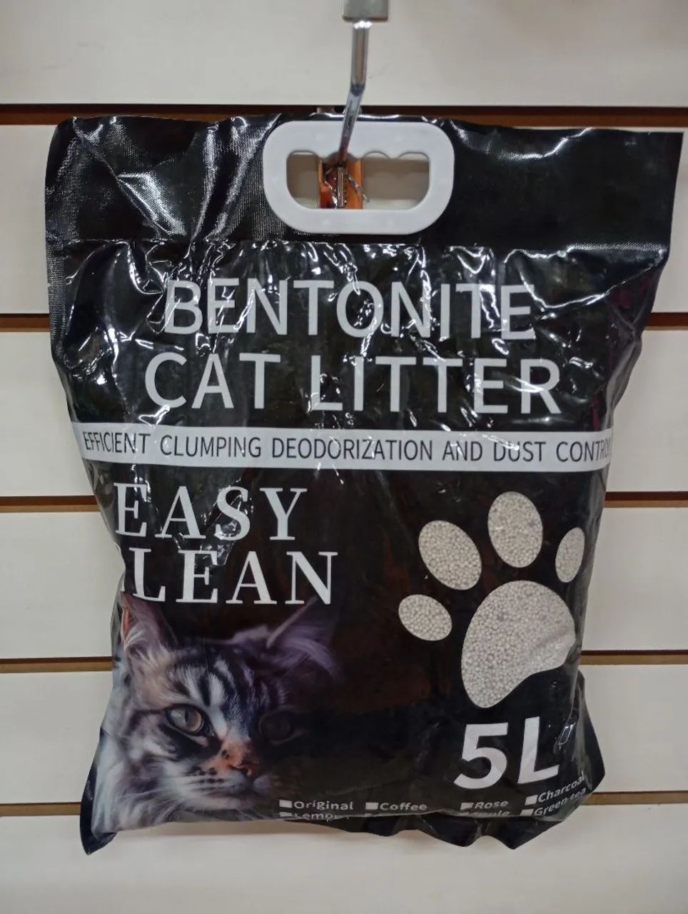 Areia Higiênica Bentonita Easy Clean 5L para Gatos