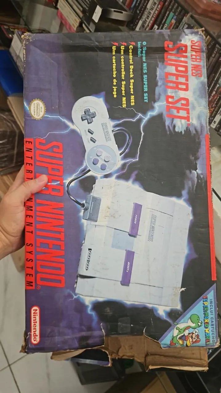 Caixa + isopor super Nintendo snes - Foto 5