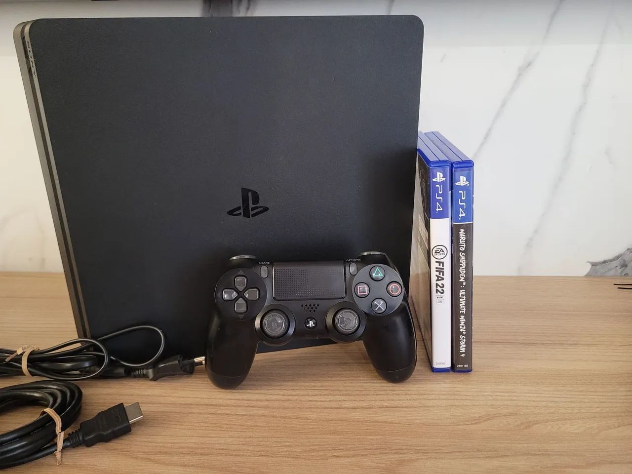 Sony Playstation 4 Slim 500GB | +Dualshock 4 | +2 jogos originais