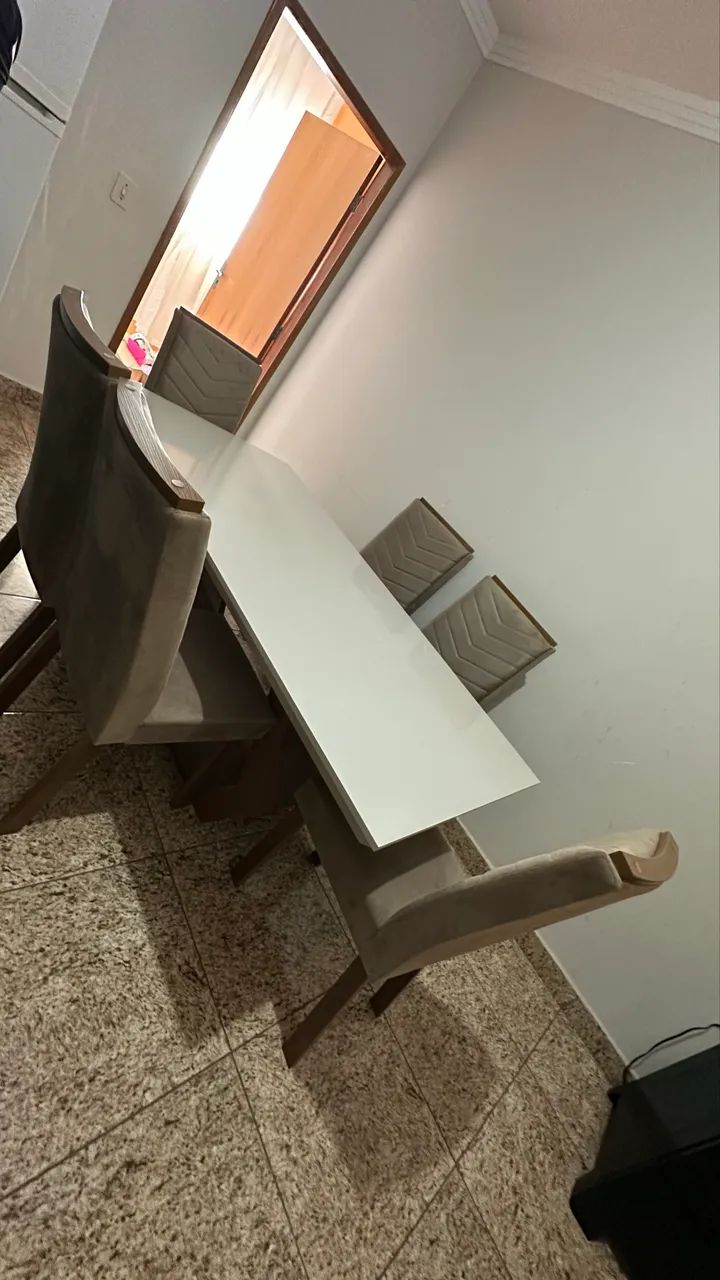 Mesa 6 lugares MDF modelo Alvorada  - Foto 2