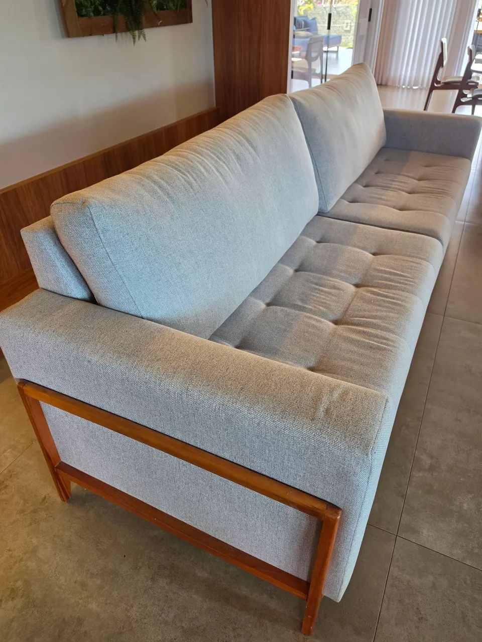 Sofa linho Brooks Cinza Novíssimo  - Foto 5