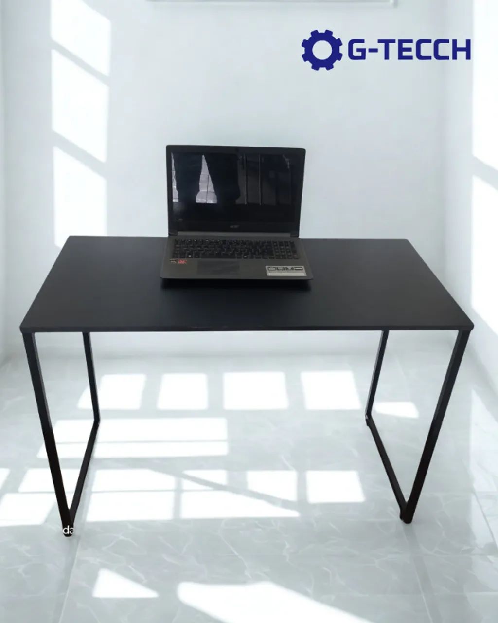 Mesa de Estudo Industrial 1m NOVA Escrivaninha Multiuso de Escritório Notebook Computador