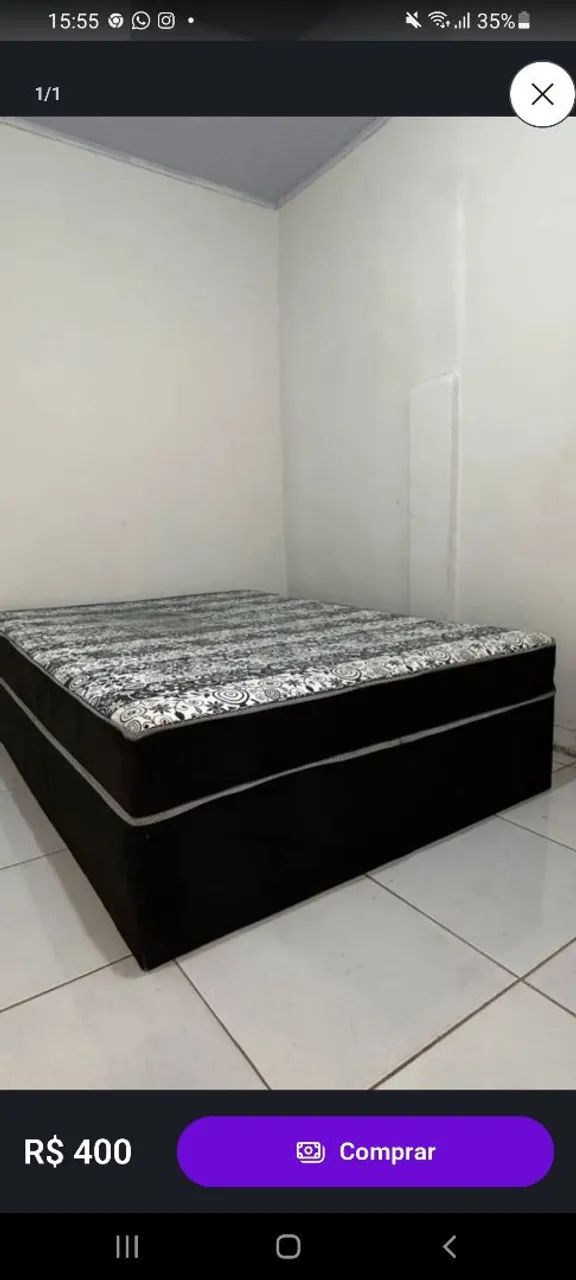 Cama de casal e beliche