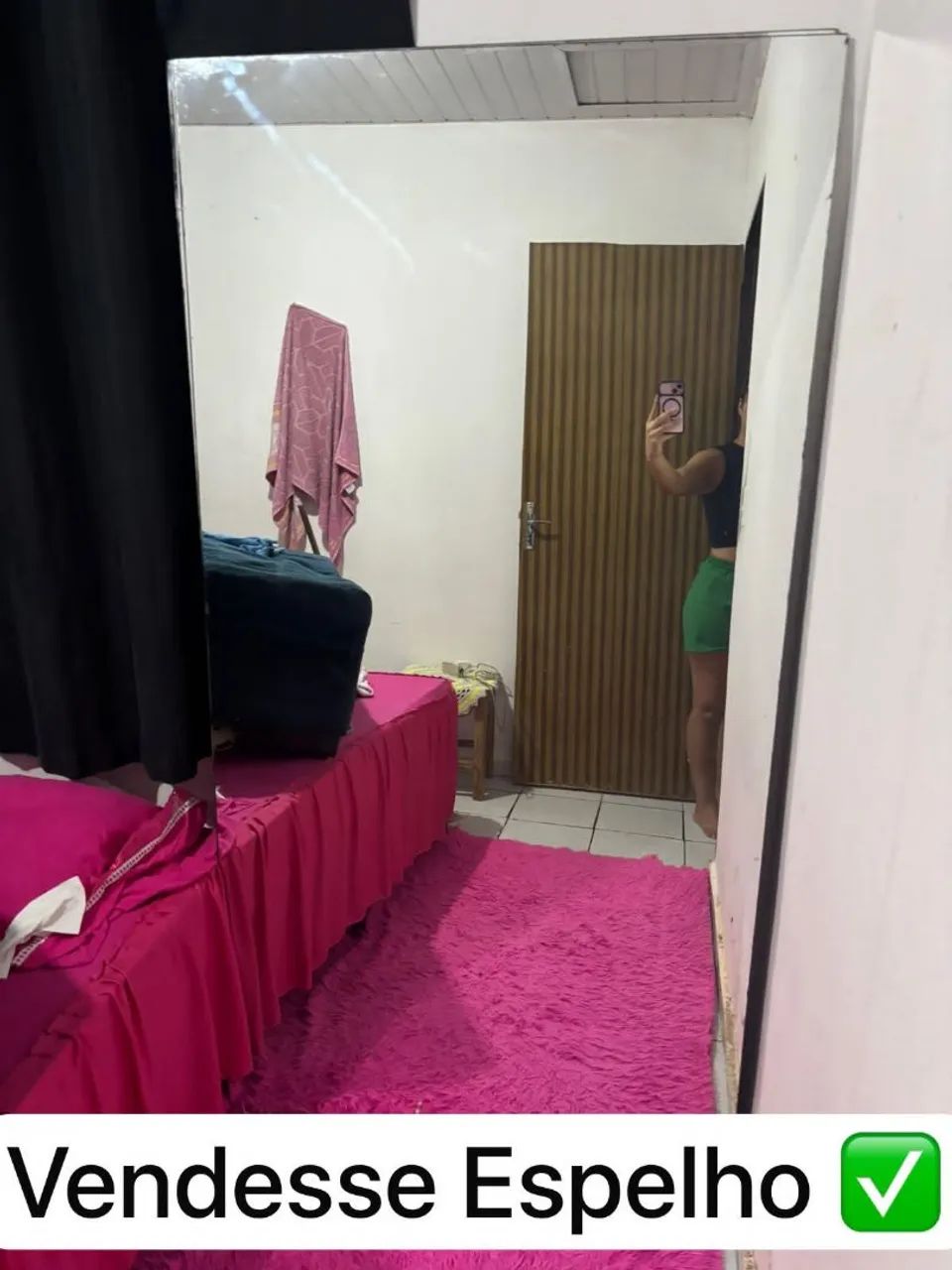 Espelho lavatório e cadeira de salao