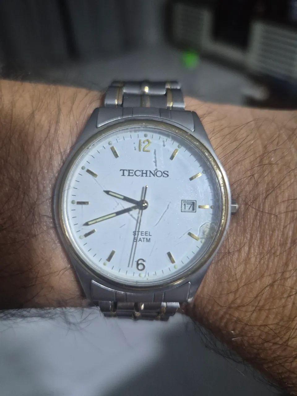 Relógio TECHNOS  STEEL  5ATM  À QUARTZ   -   FUNCIONANDO PERFEITAMENTE - Foto 2