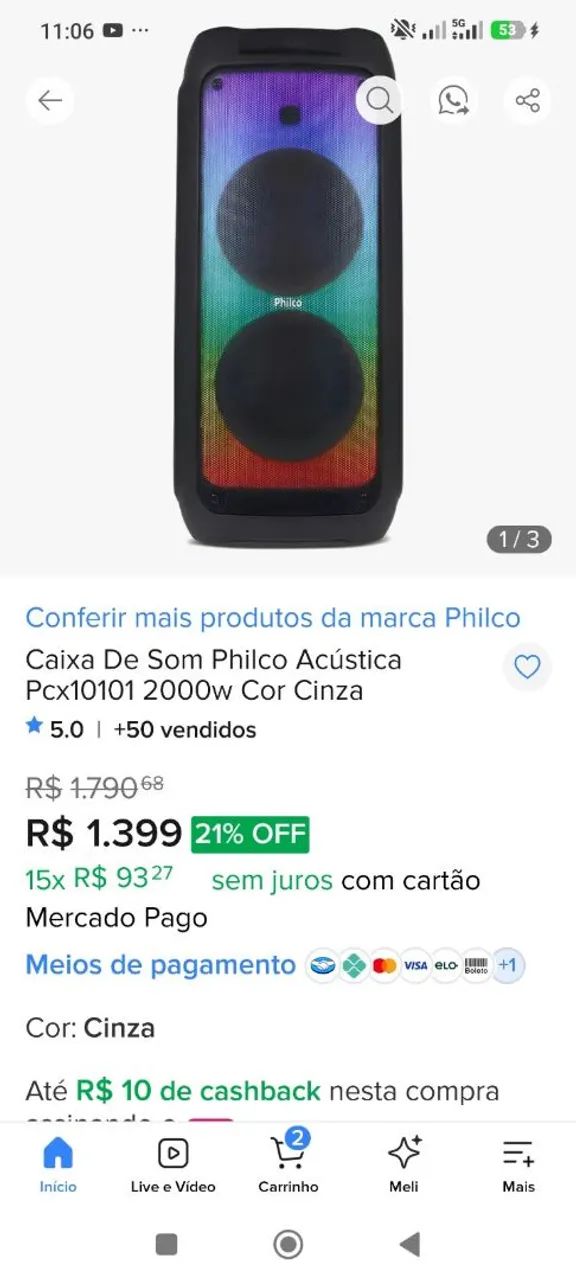 Caixa som nova - Foto 5