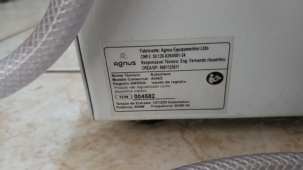  VENDO AUTOCLAVE AGNUS AHA5 - 5 LITROS - Foto 4