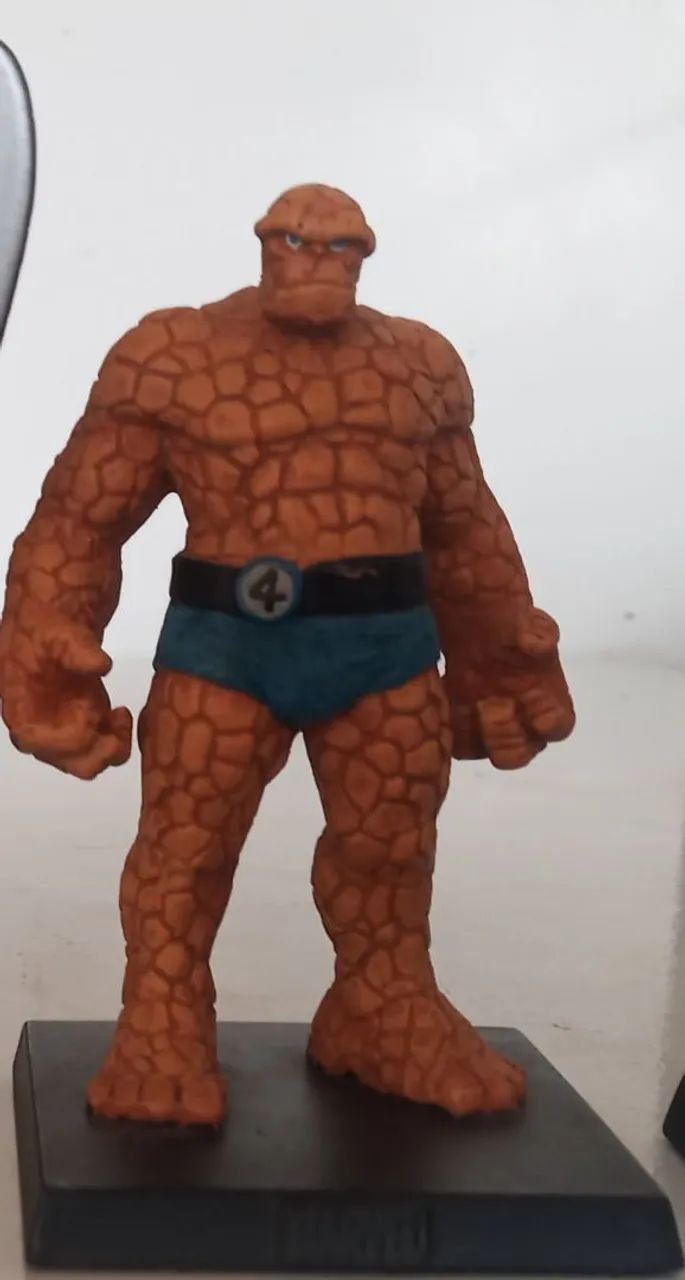 Coisa - Estatueta de metal(Marvel Hasbro) Ed. Limitada (raríssimo) com Fascículo - Foto 2