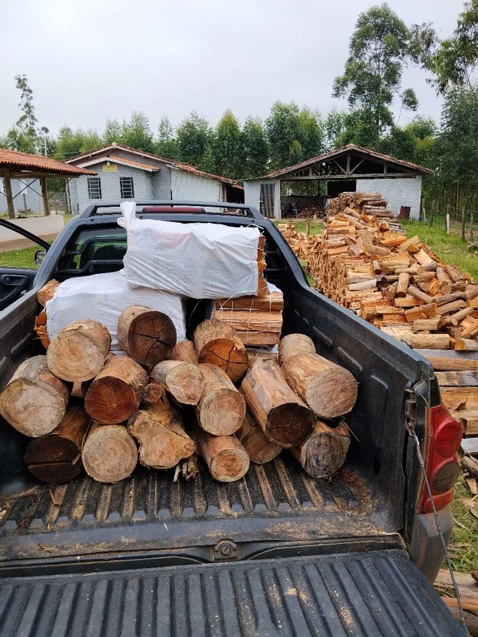 Lenha de Eucalipto Seca Rachada 30 cm Top - Foto 6