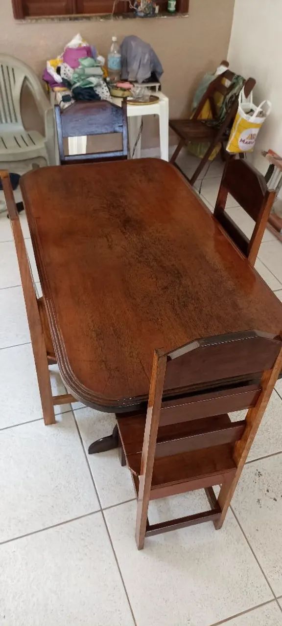 Mesa de Angelim 4 cadeira - Foto 4