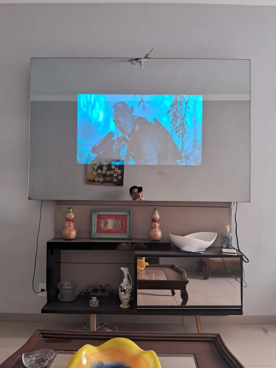 Tv Acoplada no Espelho 