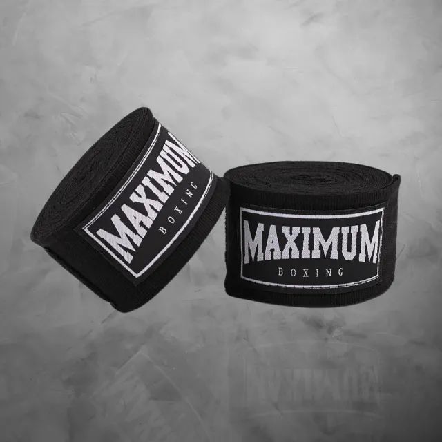 Kit Boxe Maximum Classic Black - Luva, Bandagem e Protetor Bucal - Foto 3