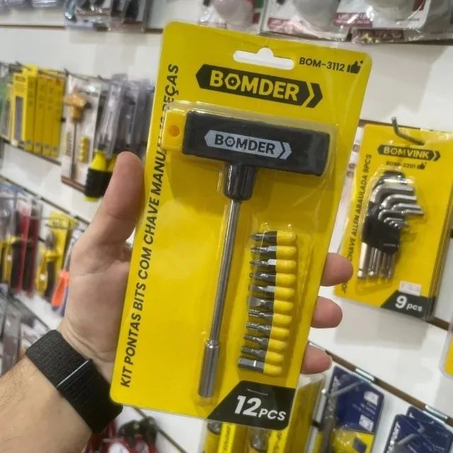 Jogo de chave Bits 12 Peças - Entrega Grátis