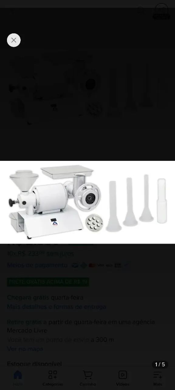 Moedor multiuso elétrico industrial arbel
