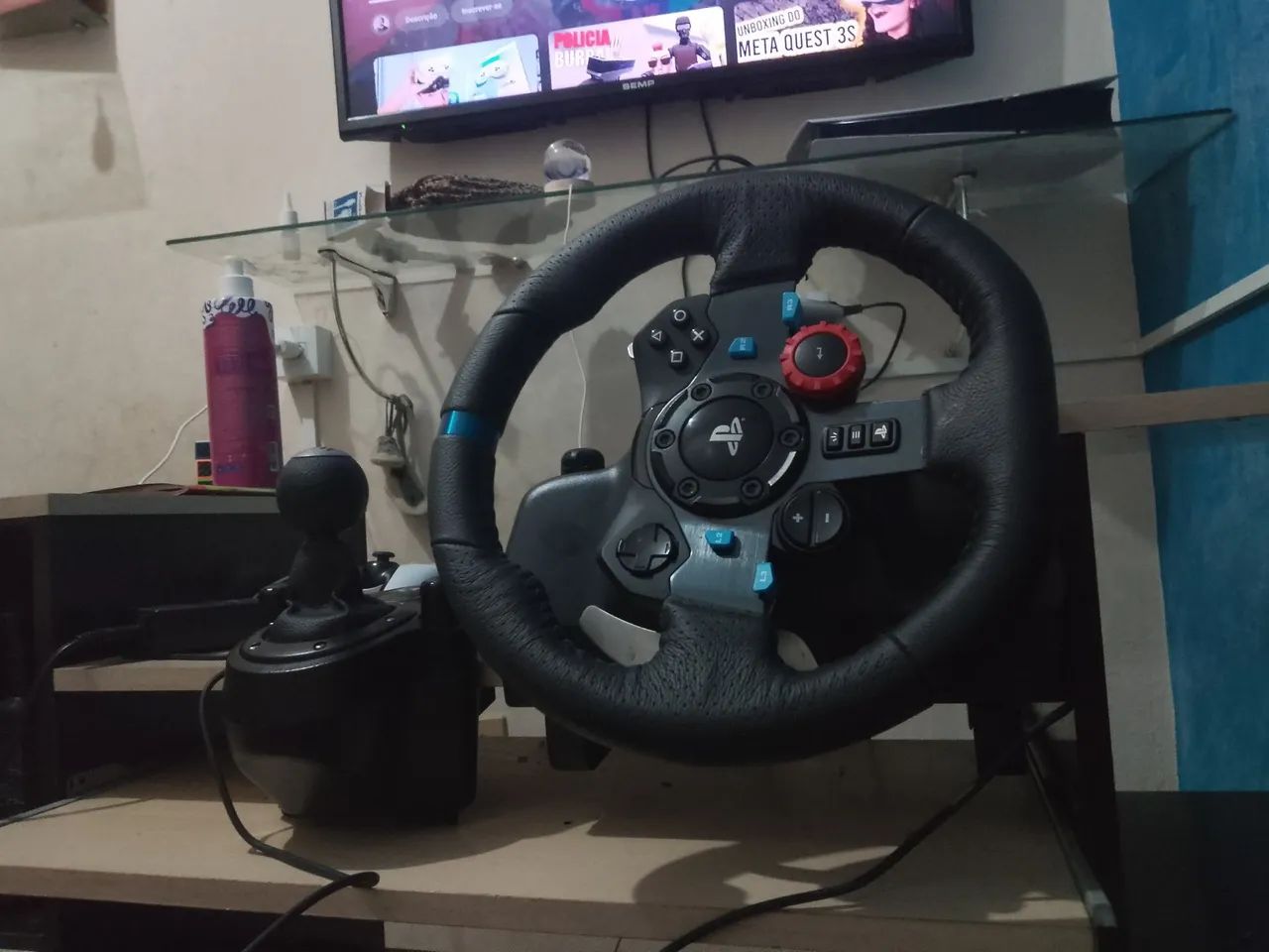Logitech g29 com câmbio em perfeito estado
