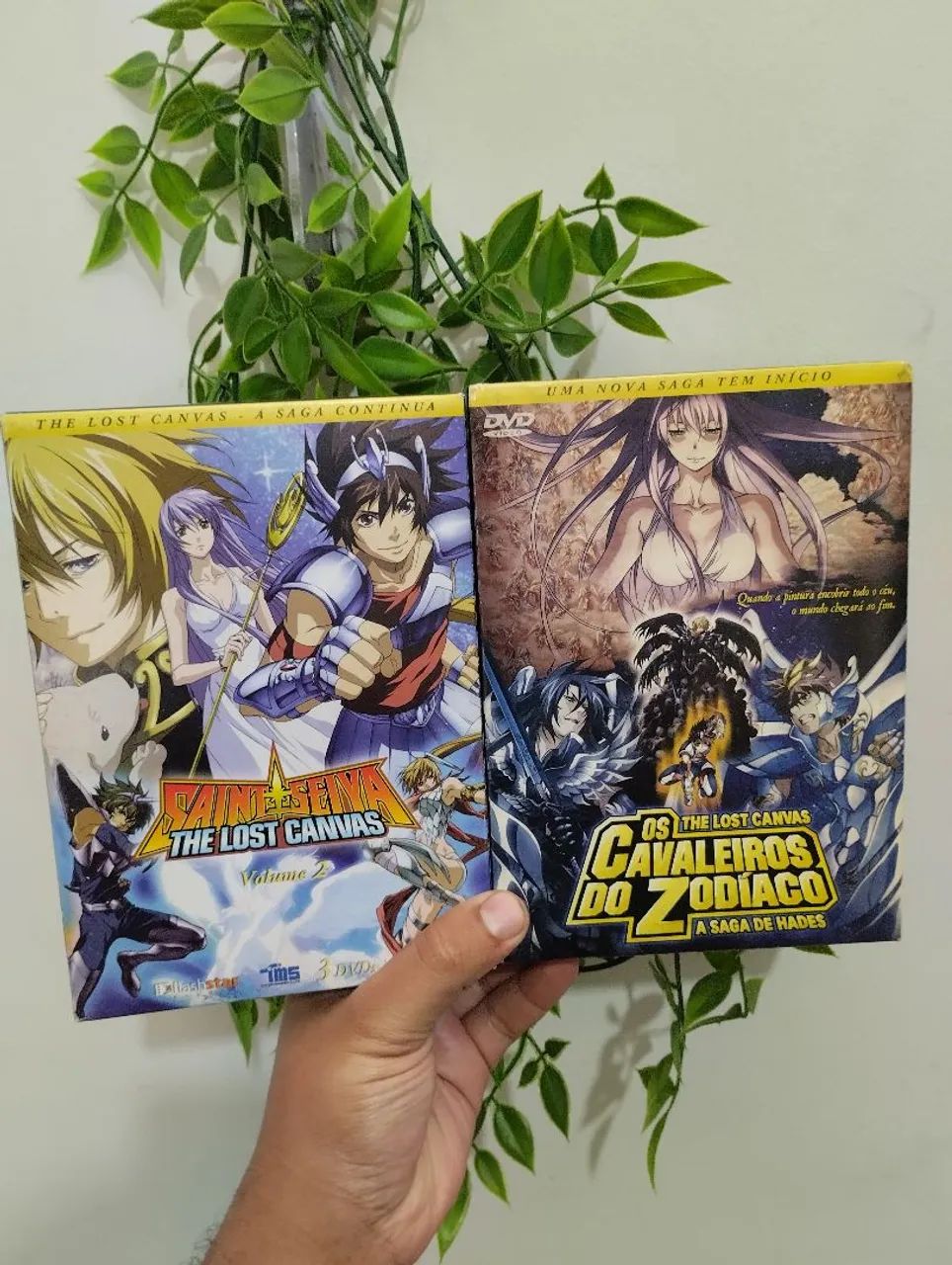 Coleção 6 dvds os cavaleiros do zodíaco the lost canvas vol 1 e 2