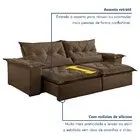 Sofá Retrátil Espaçoso para 6 Pessoas - Foto 2