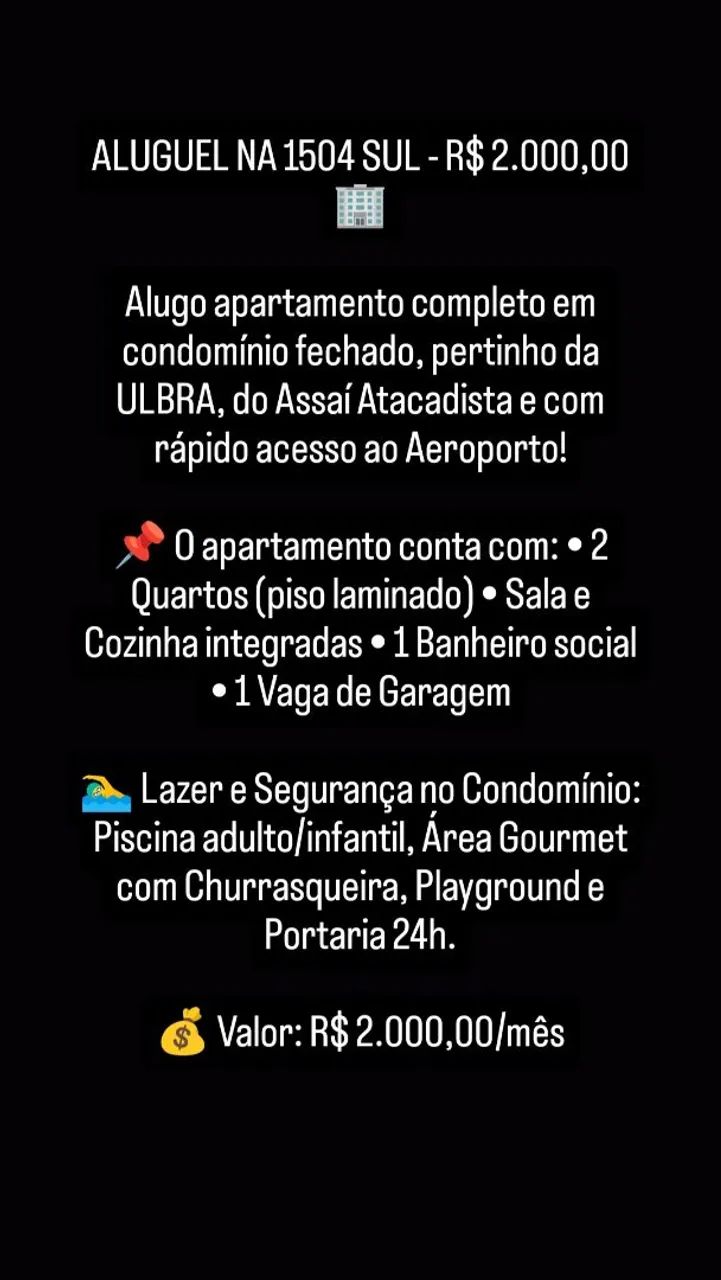 Alugue-se Apartamento 