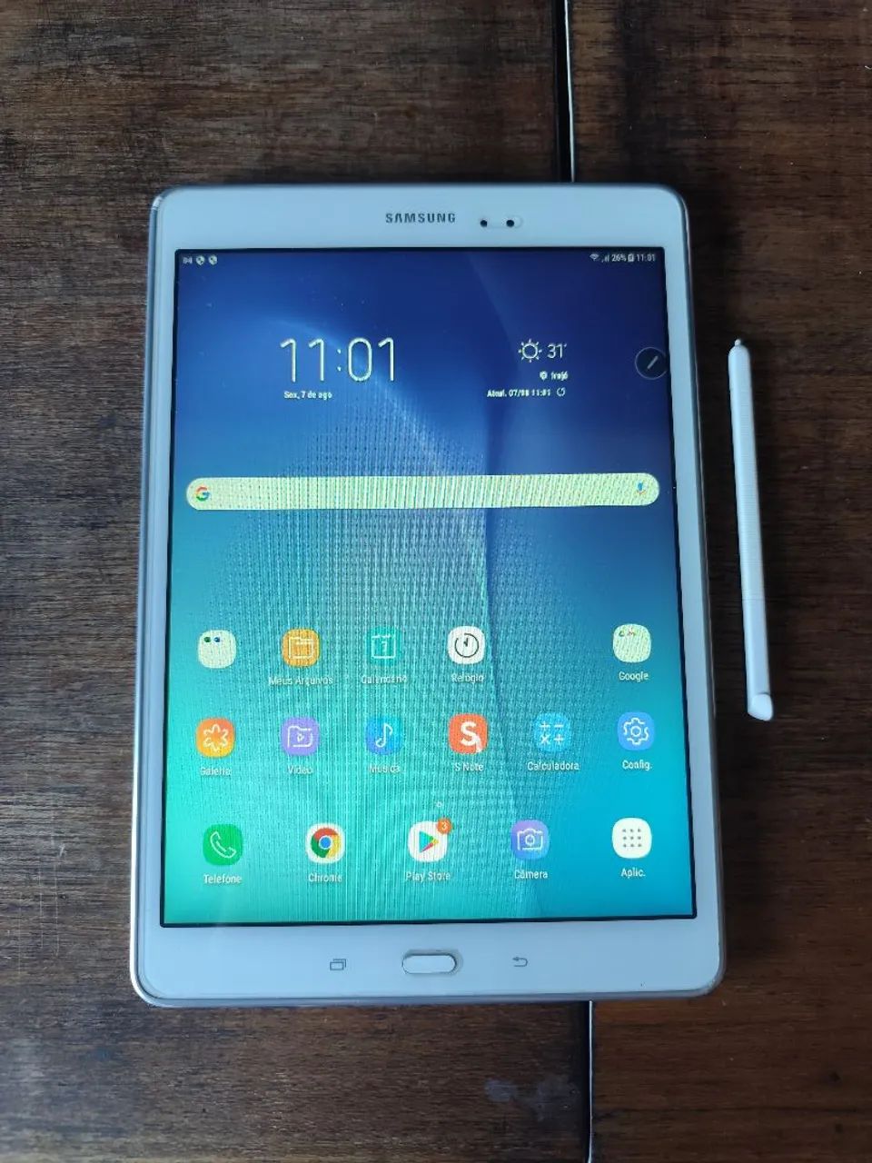 Tablet Samsung Galaxy Tab A 9.7" c/ S Pen e Capa Anti-Impacto