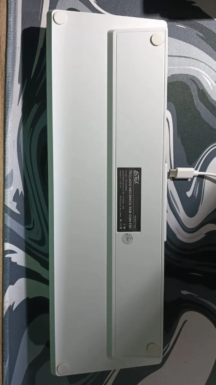 Teclado ATEX mecânico 60% switch marrom  - Foto 3