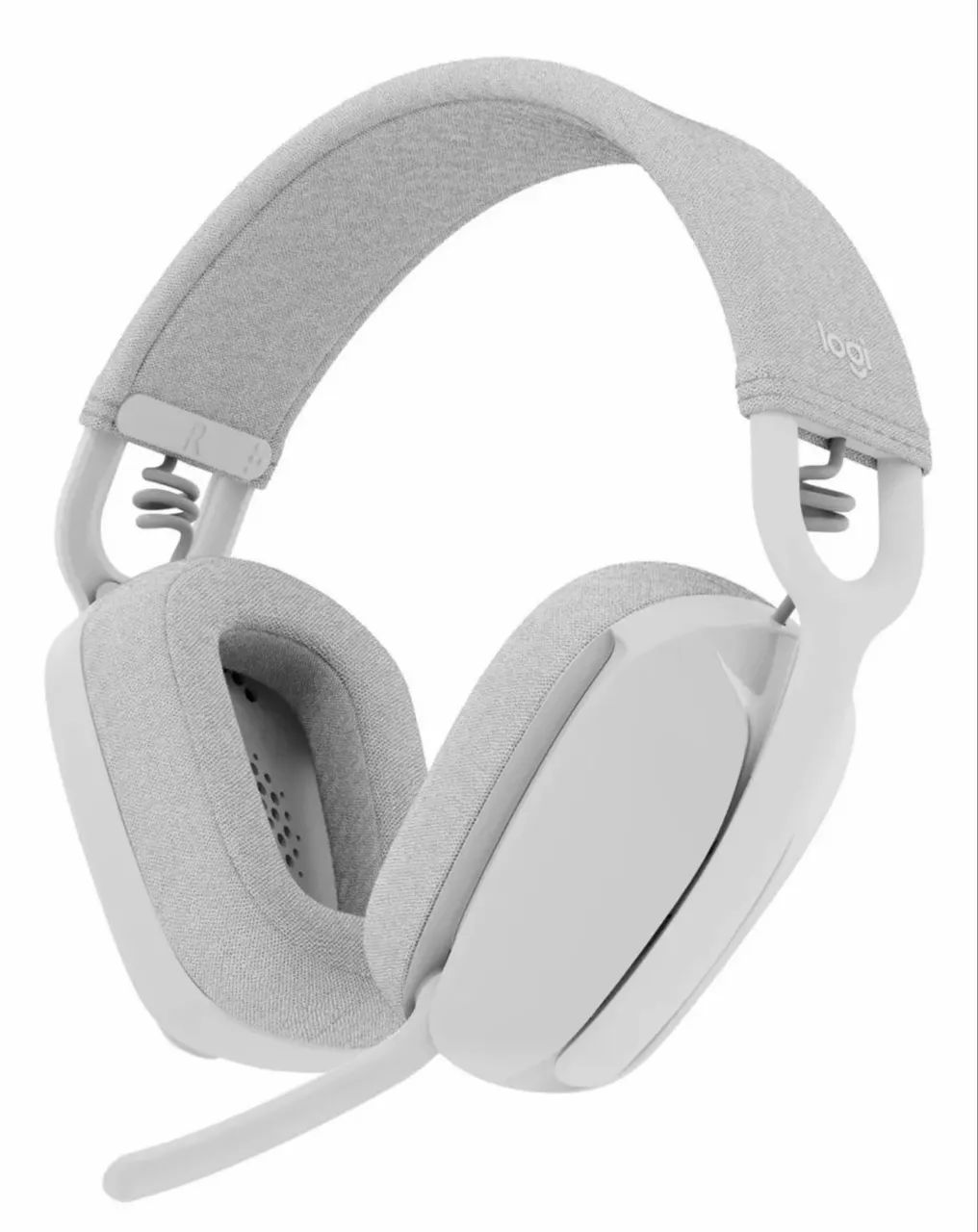 Headset sem fio Logitech Zone Vibe 100-branco - Foto 3