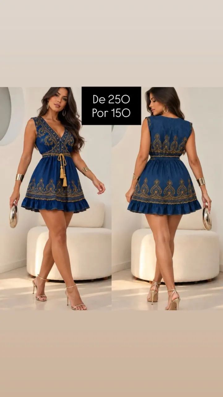 VESTIDOS CURTOS BOHO CHIC - Foto 2