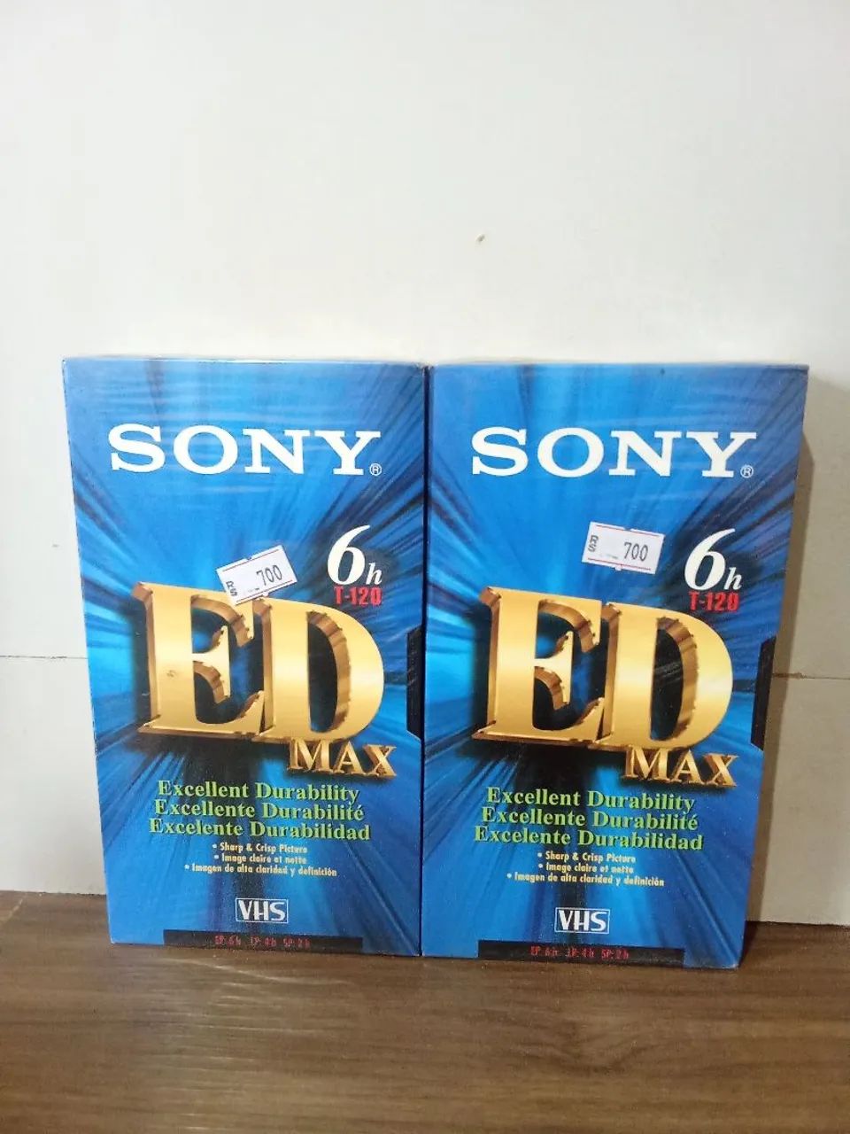 vhs Sony 6hT-120 ED Max nova lacrada