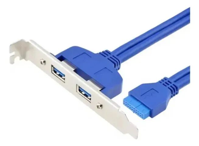 Hub Espelho Usb 3.0 - 2 Portas Traseiro Desktop 19 Pinos - Foto 2