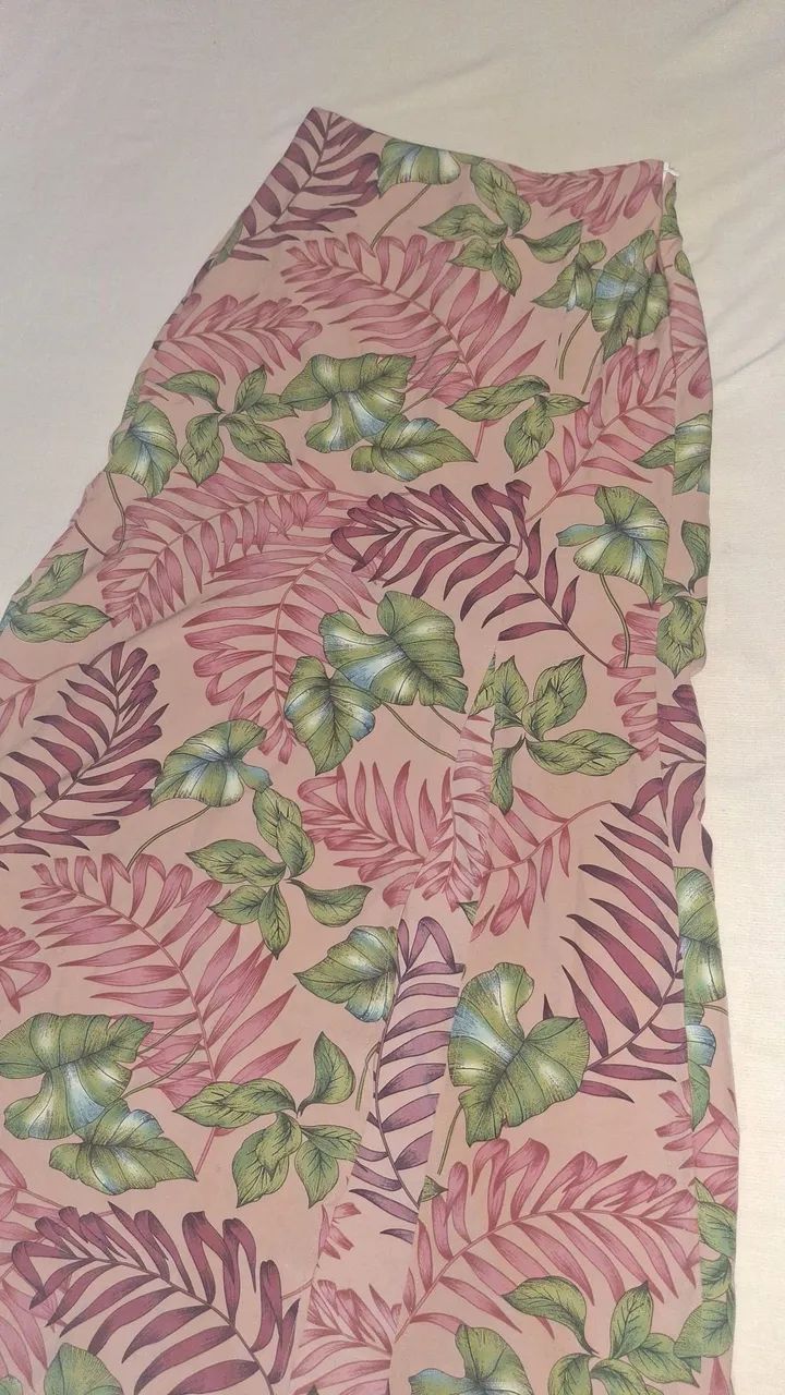 Saia longa estampada