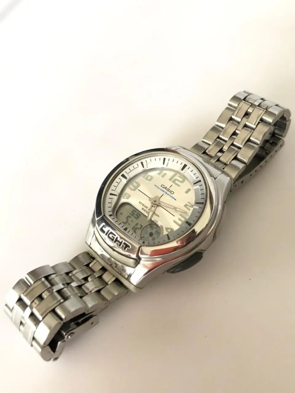 Relógio Casio Aq-180w Masculino Analógico Digital World Time - Foto 2
