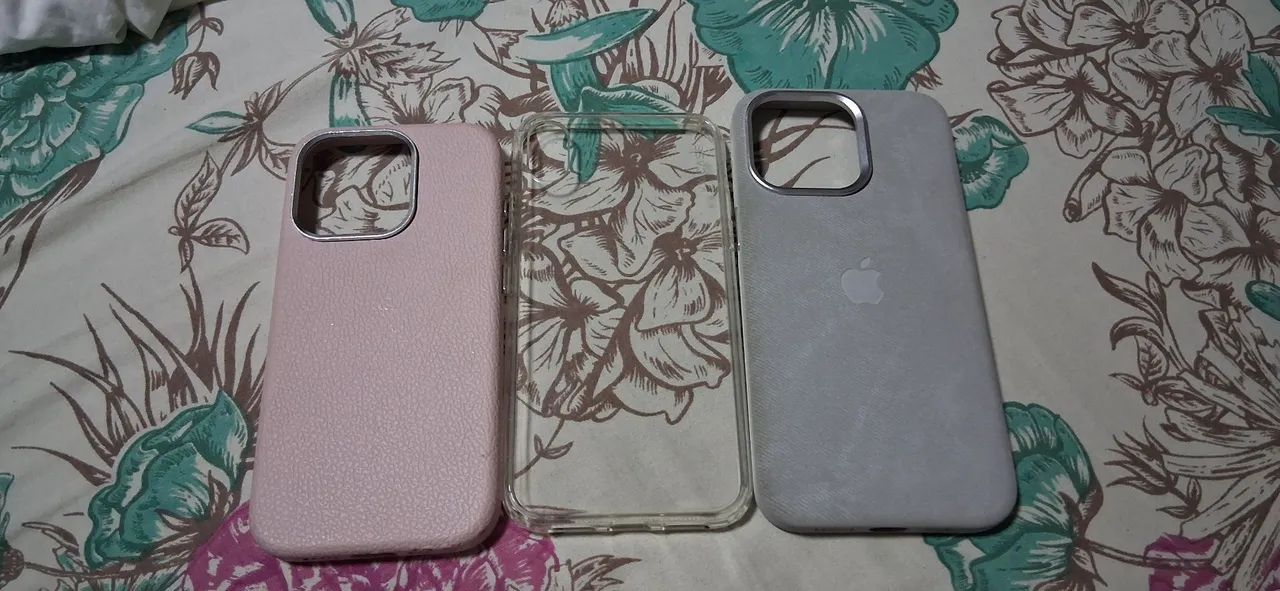 3 capas de iPhone 1 de camurça 1 de silicone 1 de couro - Foto 2