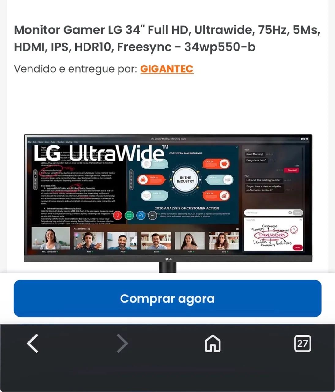 Monitor ultrawide LG  - Foto 4
