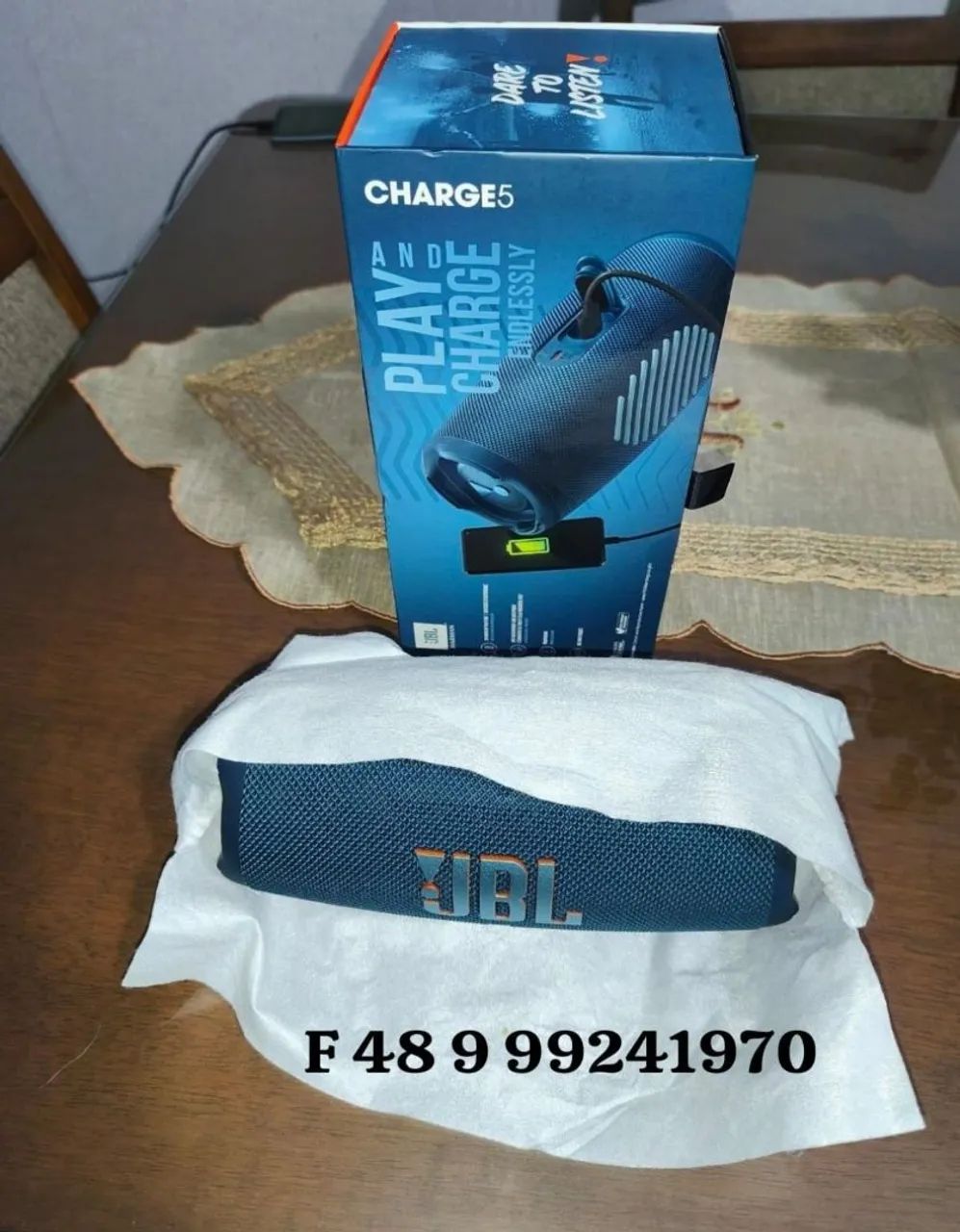 Caixa de som JBL Charge 5 de Barbada  - Foto 4
