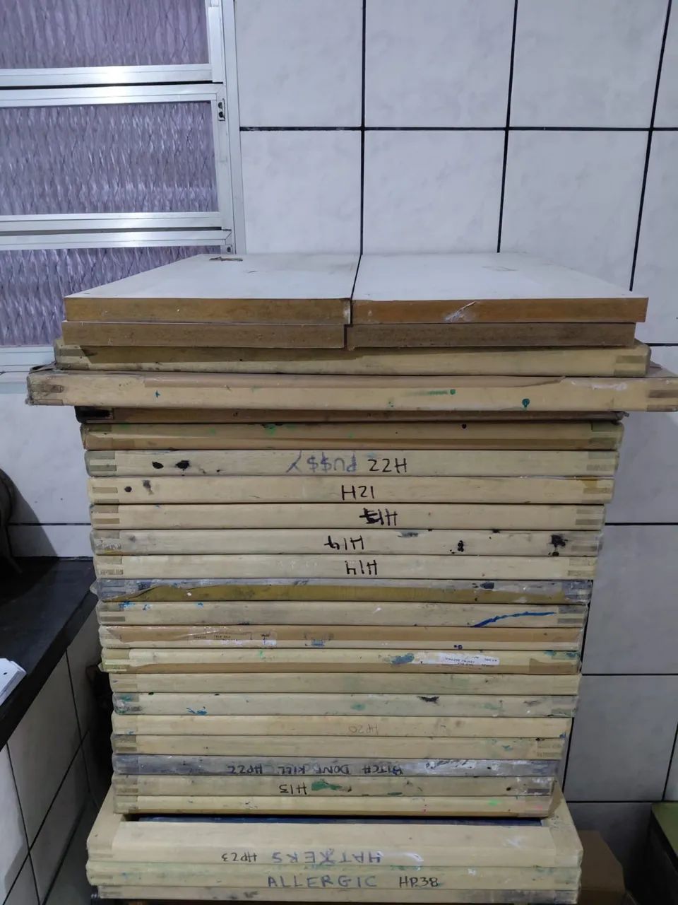 Lote de Telas para Serigrafia/Silk Screen - Diversos Tamanhos