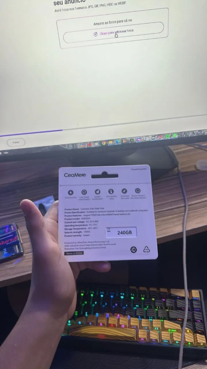 Ssd sata Ceamere 240gb - Foto 2