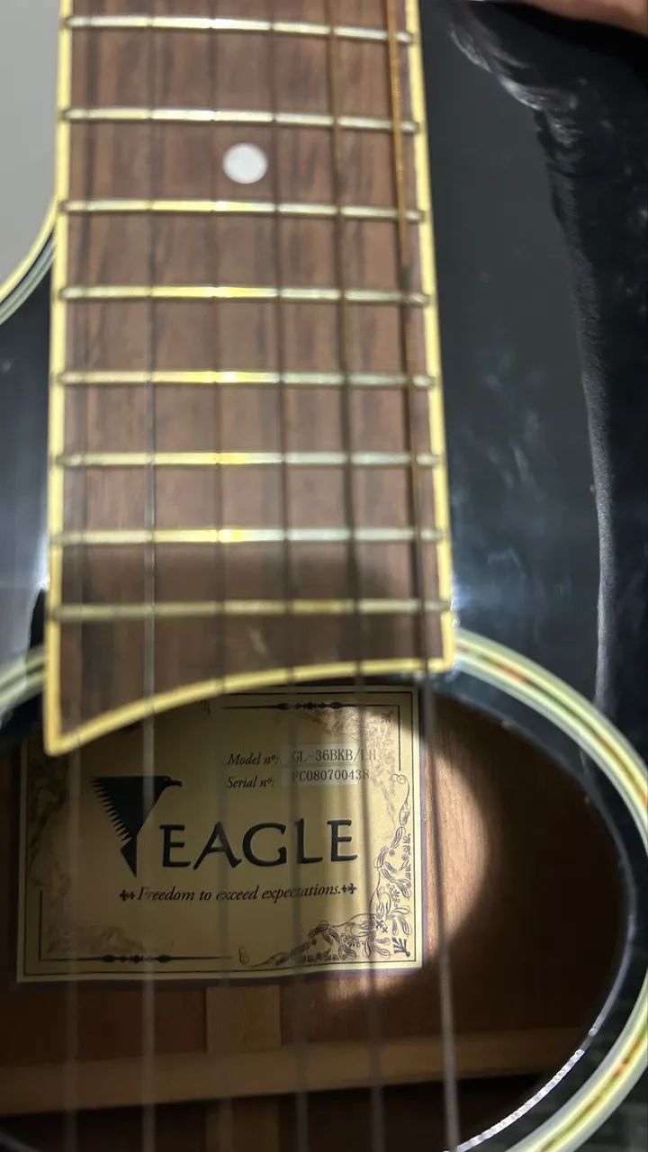 Violão Eagle GL-36BKB para Canhoto - Foto 3