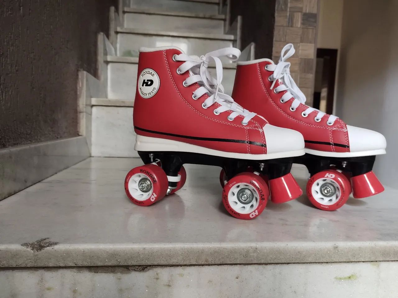 PATINS HD INLINE ALL STAR VERMELHO -- HONDAR - Foto 2