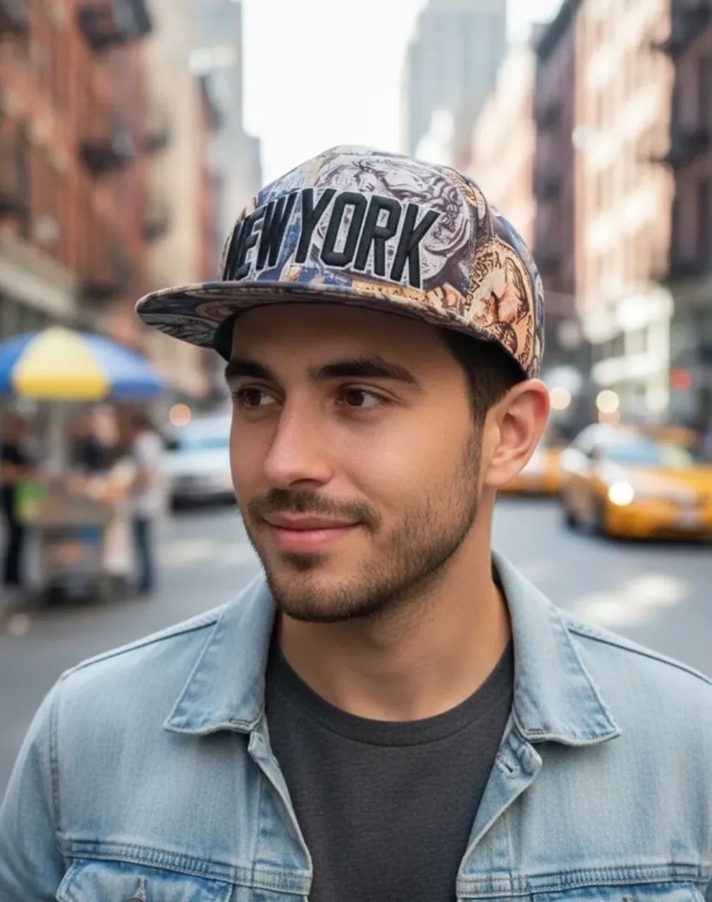 boné t&t new york snapback único - Foto 4