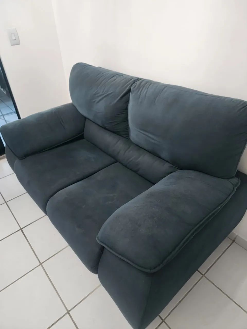 Sofá Azul Turquesa 2 lugares - Foto 2