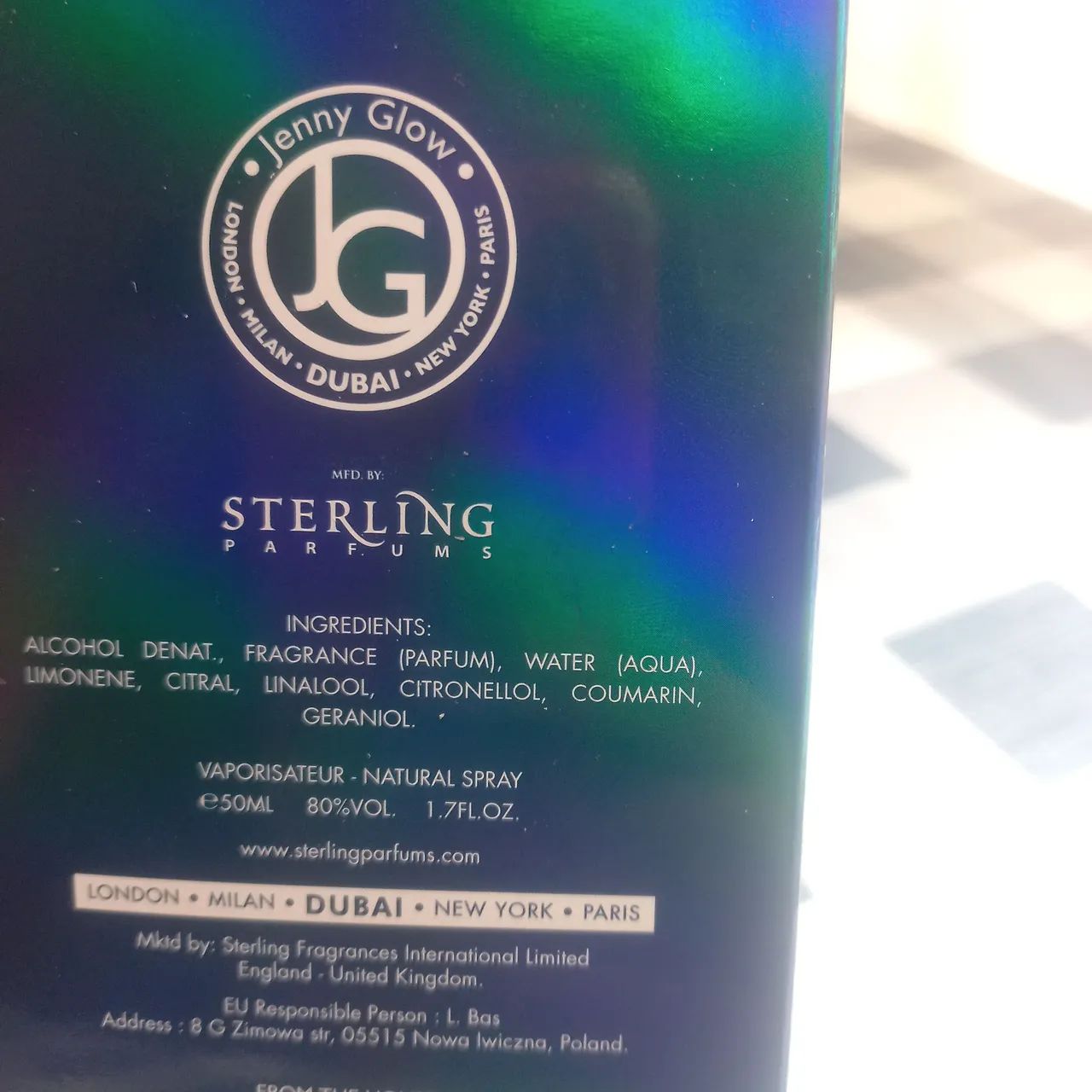 Perfume comprado em Paris