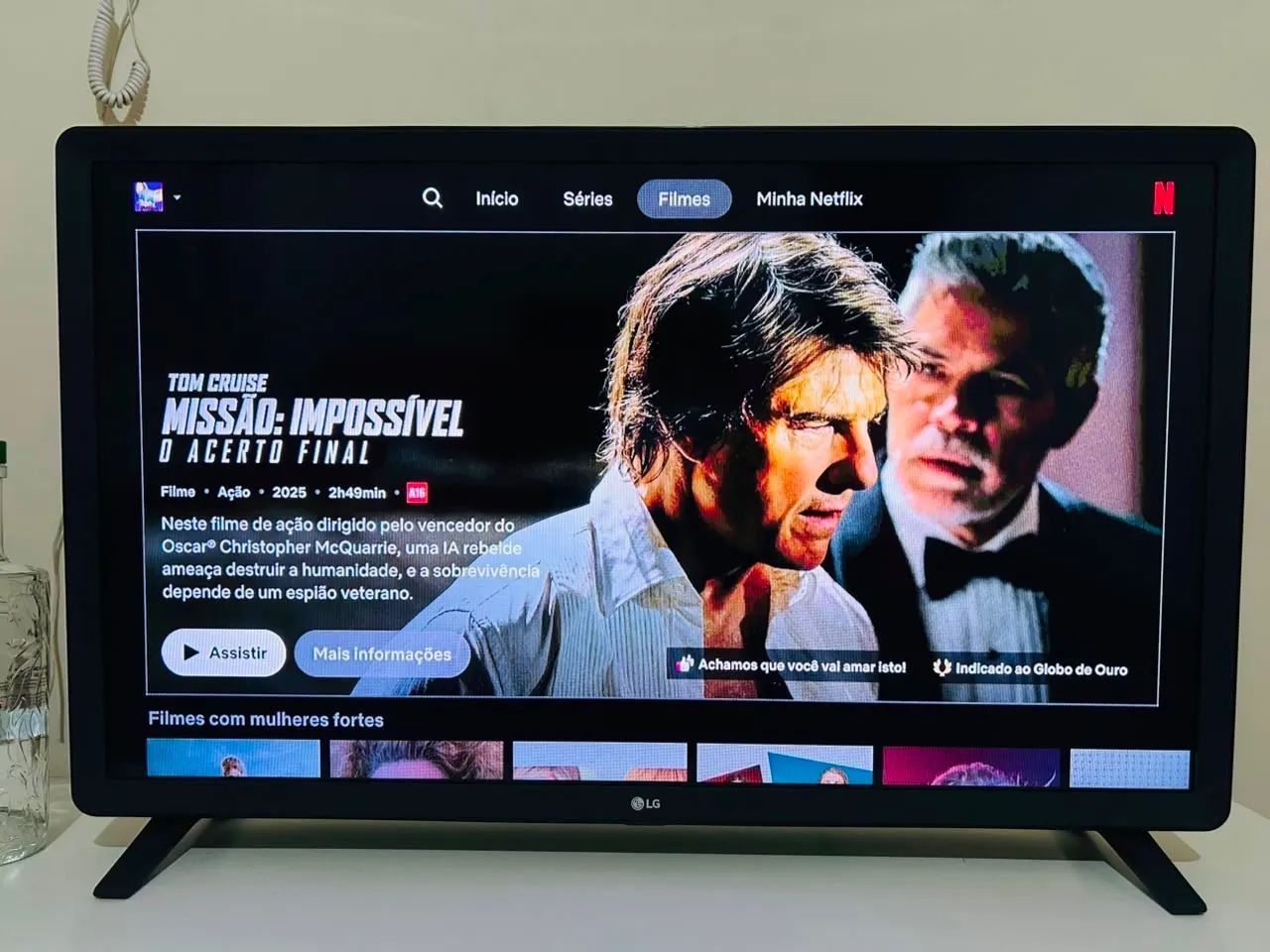 Smart tv LG 24 polegadas impecável  - Foto 4