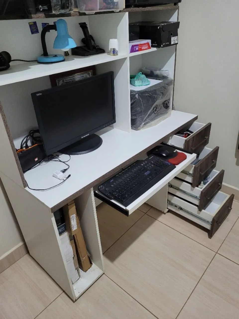 Escrivaninha Rack para computador PC - Foto 4