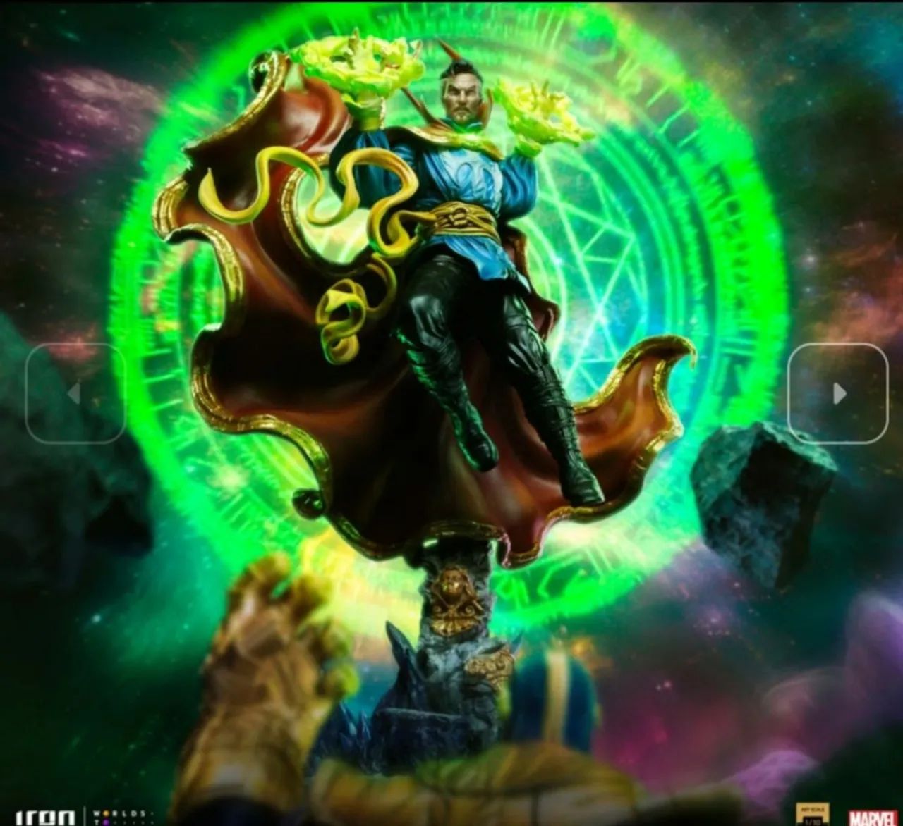 Diorama Doctor Strange Deluxe Iron Studios Infinity Gauntlet