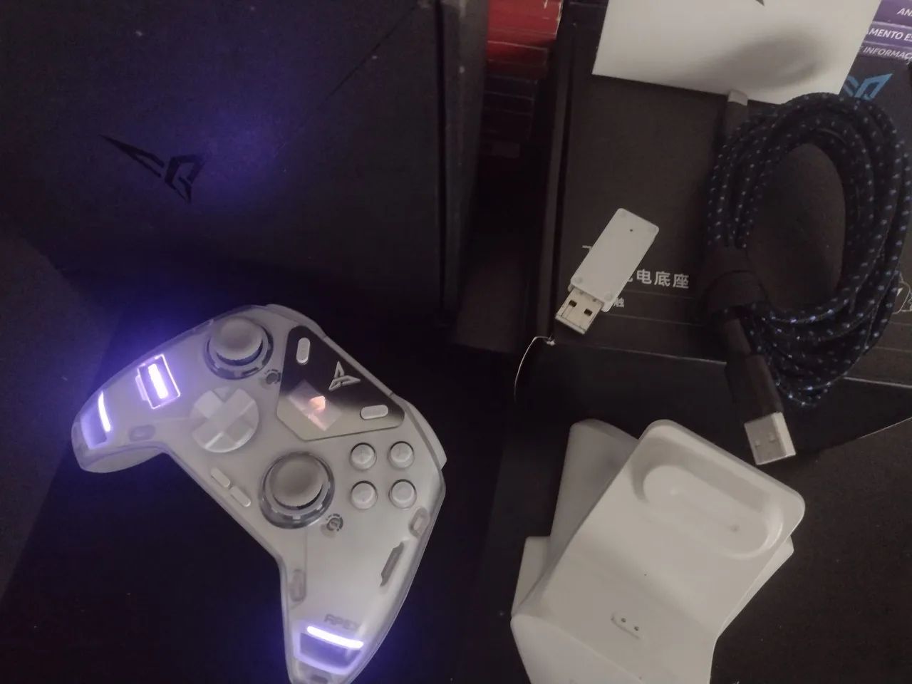 Controle flydige com dock, receptor e cabo. - Foto 2