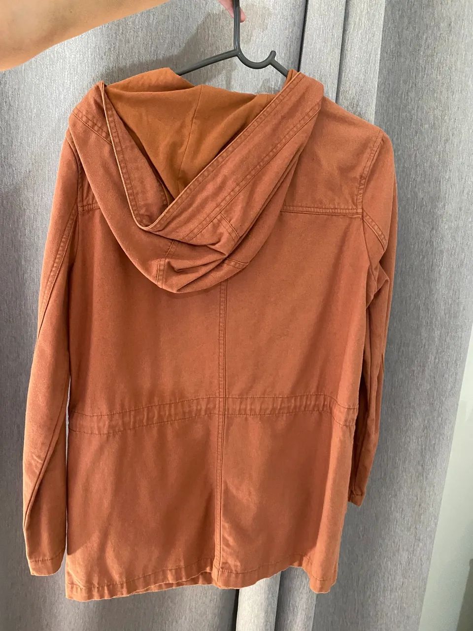 Casaco parka feminino marrom  - Foto 4