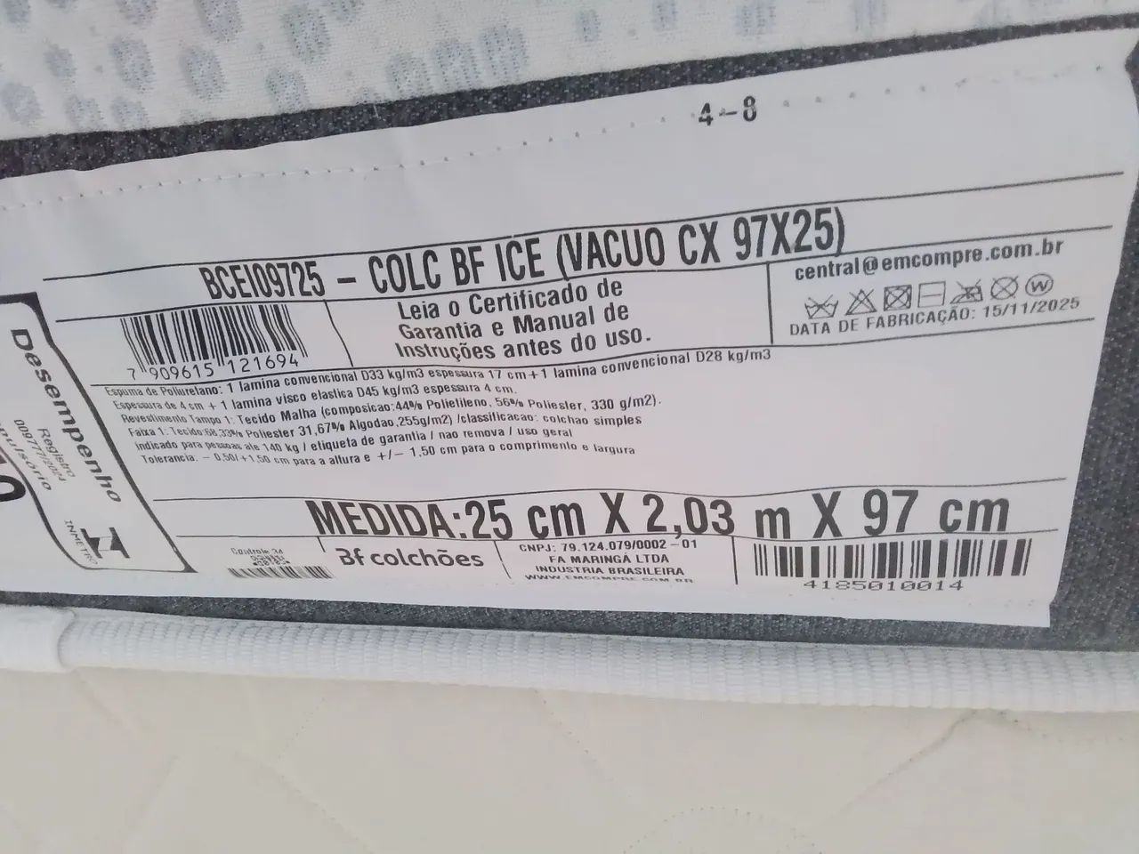 Base Com Colchão Tecnológico Ice - Foto 3