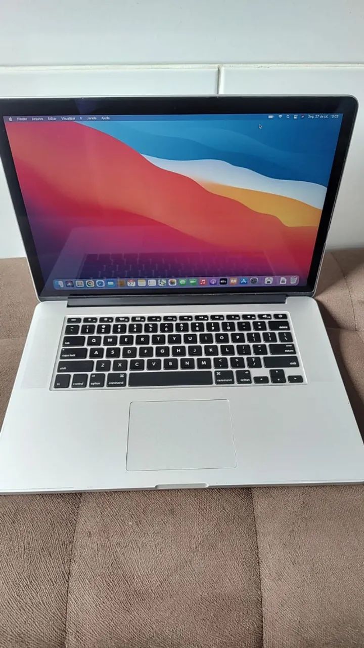 MacBook a1398 i7 16gb ssd 500gb vga dedicada 2gb + fonte nova