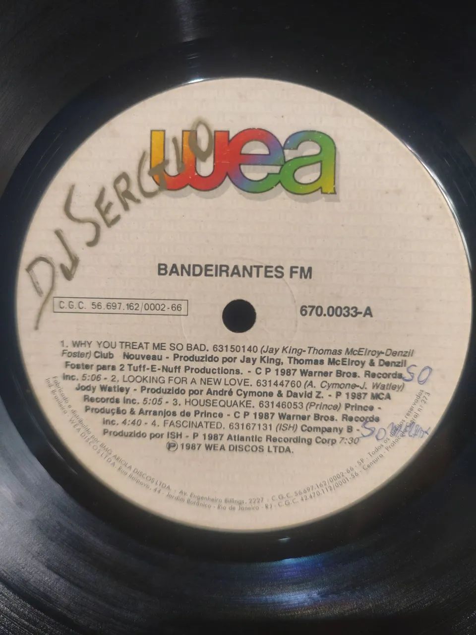 Disco Vinil Bandeirantes FM 96,5 - Foto 3